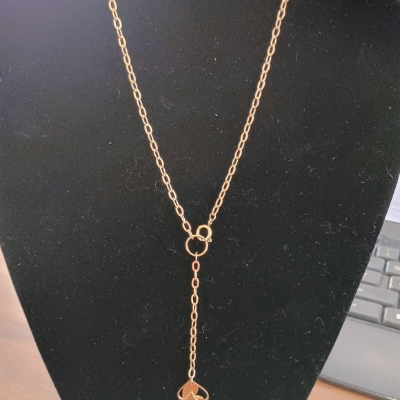 Elegant Gold Heart Pendant Necklace - Picture 1 of 3